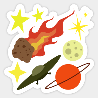 Solar System Sticker